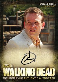 2014 Cryptozoic The Walking Dead Season 3 Part 2 - Autographs #A15 Dallas Roberts Front