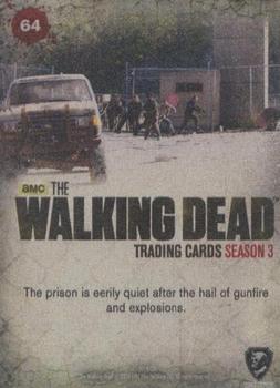 2014 Cryptozoic The Walking Dead Season 3 Part 2 - Full Color Metal #64 Into the Prison Back