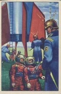 1951 Bowman Jets, Rockets, Spacemen (R701-13) #27 Detained by Martians Front