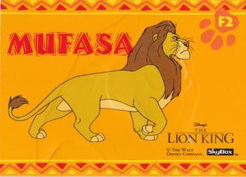 1994 SkyBox The Lion King Series 1 & 2 - Embossed Foil #F2 Mufasa Back