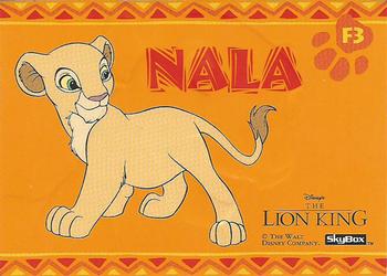 1994 SkyBox The Lion King Series 1 & 2 - Embossed Foil #F3 Nala Back