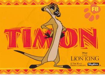 1994 SkyBox The Lion King Series 1 & 2 - Embossed Foil #F8 Timon Back