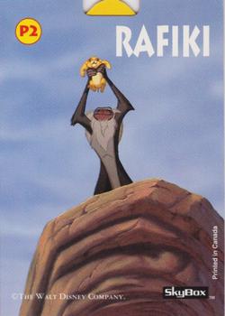1994 SkyBox The Lion King Series 1 & 2 - Pop-Ups #P2 Rafiki - Circle of Life Back
