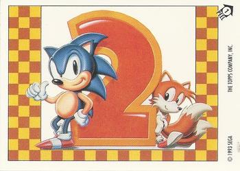 1993 Topps Sonic the Hedgehog - Flick It #1 Sonic Hedgehog Front
