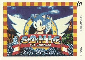 1993 Topps Sonic the Hedgehog - Flick It #5 Sonic Hedgehog Front