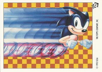1993 Topps Sonic the Hedgehog - Flick It #6 Sonic Hedgehog Front