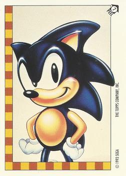 1993 Topps Sonic the Hedgehog - Flick It #7 Sonic Hedgehog Front