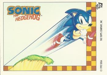 1993 Topps Sonic the Hedgehog - Flick It #10 Sonic Hedgehog Front