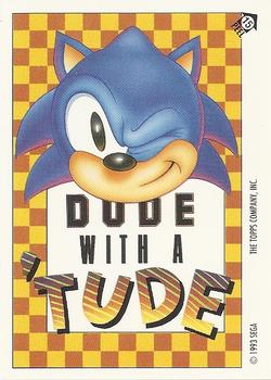 1993 Topps Sonic the Hedgehog - Flick It #15 Sonic Hedgehog Front