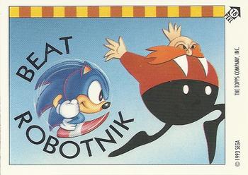 1993 Topps Sonic the Hedgehog - Flick It #18 Sonic Hedgehog Front