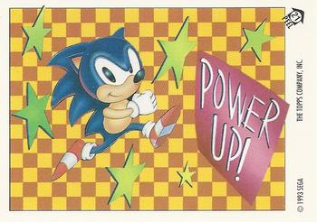 1993 Topps Sonic the Hedgehog - Flick It #21 Sonic Hedgehog Front
