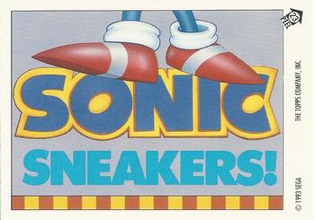 1993 Topps Sonic the Hedgehog - Flick It #23 Sonic Hedgehog Front