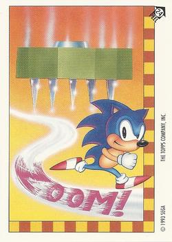 1993 Topps Sonic the Hedgehog - Flick It #24 Sonic Hedgehog Front