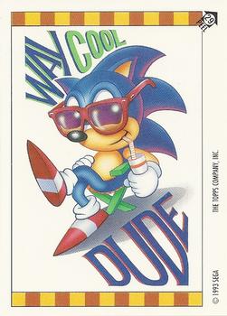 1993 Topps Sonic the Hedgehog - Flick It #29 Sonic Hedgehog Front
