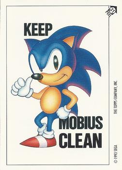 1993 Topps Sonic the Hedgehog - Flick It #31 Sonic Hedgehog Front