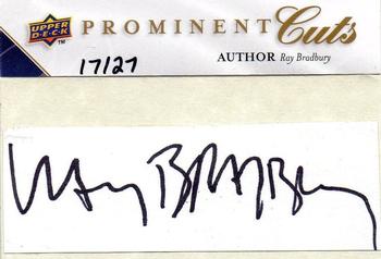 2009 Upper Deck Prominent Cuts - Prominent Cuts #PC-RAY Ray Bradbury Front