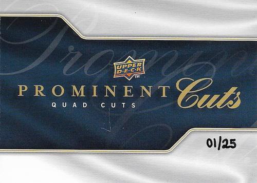 2009 Upper Deck Prominent Cuts - Prominent Cuts Quad #KISS Peter Criss / Paul Stanley / Ace Frehley / Gene Simmons Front