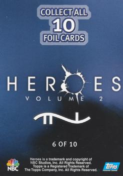 2008 Topps Heroes Volume 2 - Foil #6 Mohinder Suresh Back