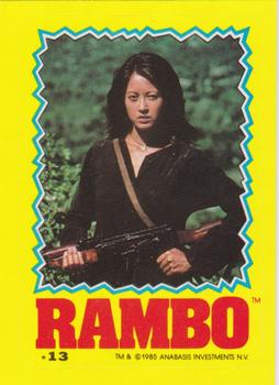 1985 Topps Rambo First Blood Part II - Stickers #13 Co Front