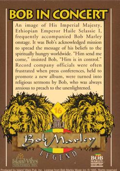 1995 Island Vibes The Bob Marley Legend - Retail #16 An image of His Imperial Majesty, Eth Back
