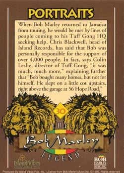1995 Island Vibes The Bob Marley Legend - Retail #30 When Bob Marley returned to Jamaica f Back