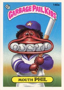 1986 Topps Garbage Pail Kids Series 4 #140a Mouth Phil Front
