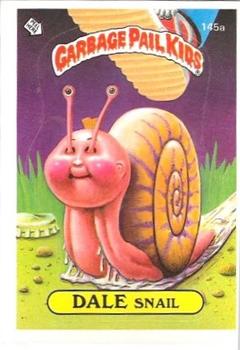 1986 Topps Garbage Pail Kids Series 4 #145a Dale Snail Front