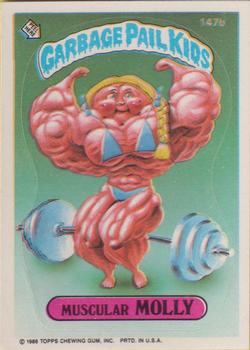 1986 Topps Garbage Pail Kids Series 4 #147b Muscular Molly Front