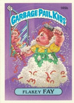 1986 Topps Garbage Pail Kids Series 4 #165b Flakey Fay Front