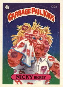 1986 Topps Garbage Pail Kids Series 4 #130a Nicky Hickey Front
