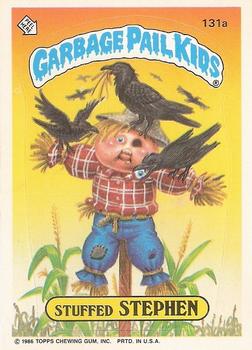 1986 Topps Garbage Pail Kids Series 4 #131a Stuffed Stephen Front