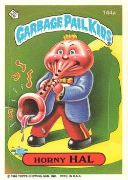 1986 Topps Garbage Pail Kids Series 4 #144a Horny Hal Front