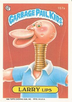 1986 Topps Garbage Pail Kids Series 4 #157a Larry Lips Front