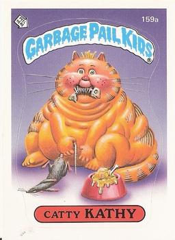 1986 Topps Garbage Pail Kids Series 4 #159a Catty Kathy Front