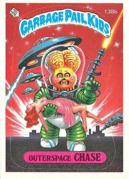 1986 Topps Garbage Pail Kids Series 4 #138b Outerspace Chase Front