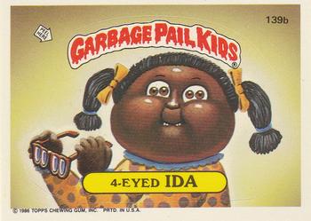 1986 Topps Garbage Pail Kids Series 4 #139b 4-Eyed Ida Front