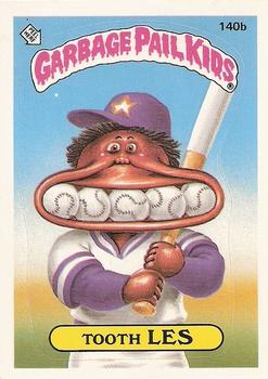 1986 Topps Garbage Pail Kids Series 4 #140b Tooth Les Front