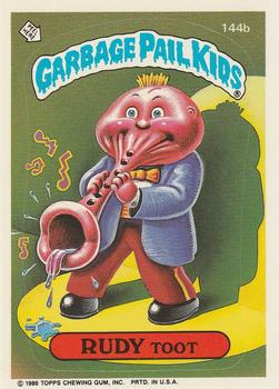 1986 Topps Garbage Pail Kids Series 4 #144b Rudy Toot Front