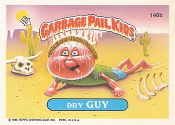 1986 Topps Garbage Pail Kids Series 4 #146b Dry Guy Front