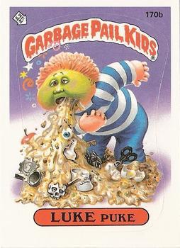 1986 Topps Garbage Pail Kids Series 5 #170b Luke Puke Front