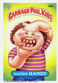 1986 Topps Garbage Pail Kids Series 5 #168a Handy Randy Front