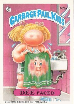 1986 Topps Garbage Pail Kids Series 5 #169a Dee Faced Front