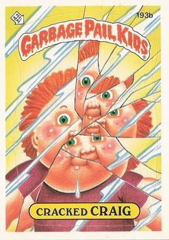 1986 Topps Garbage Pail Kids Series 5 #193b Cracked Craig Front