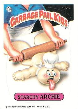 1986 Topps Garbage Pail Kids Series 5 #197b Starchy Archie Front