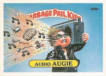 1986 Topps Garbage Pail Kids Series 5 #206b Audio Augie Front
