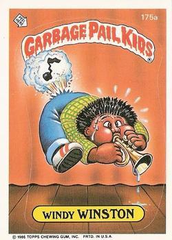 1986 Topps Garbage Pail Kids Series 5 #175a Windy Winston Front