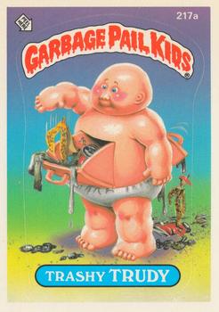 1986 Topps Garbage Pail Kids Series 6 Tom Thumb 218a & Bridget Digit 218b 