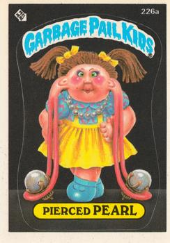 1986 Topps Garbage Pail Kids Series 6 #226a Pierced Pearl Front