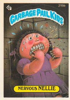 1986 Topps Garbage Pail Kids Series 6 #215b Nervous Nellie Front
