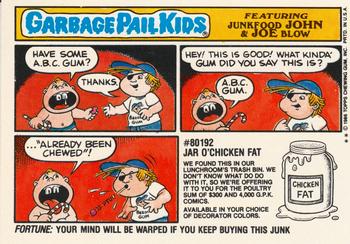 1986 Topps Garbage Pail Kids Series 6 #217b Rose Dispose Back
